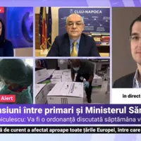 Boc și Voiculescu la Digi24/FOTO: digi24.ro