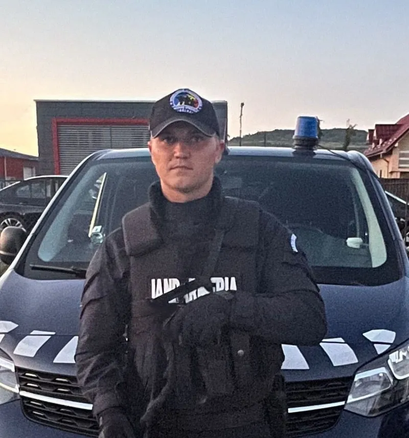 plutonier Raul Țurcan - Foto: Jandarmeria Română