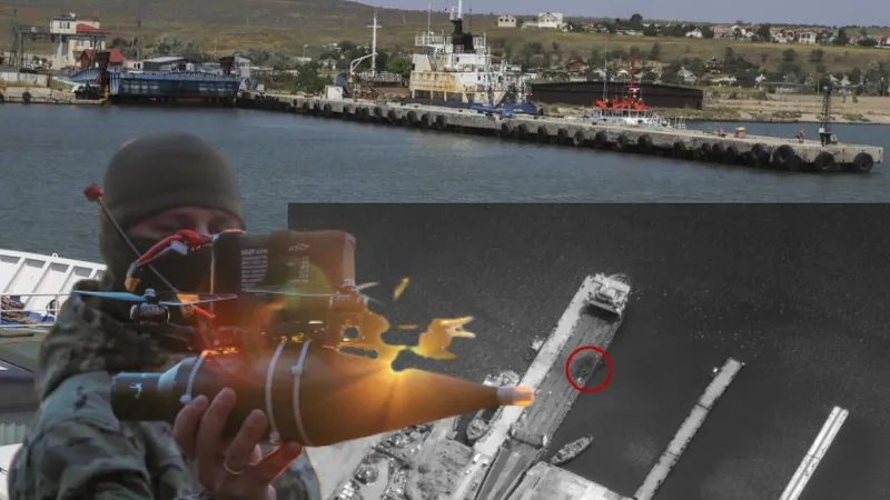 Un mort și 5 răniți după un atac cu drone în Krasnodar. Feribot feroviar rusesc, lovit portul Kavkaz - Foto: X/ @GlasnostGone
