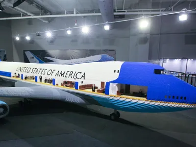 Macheta Air Force One din Lego - Foto: Profimedia Images