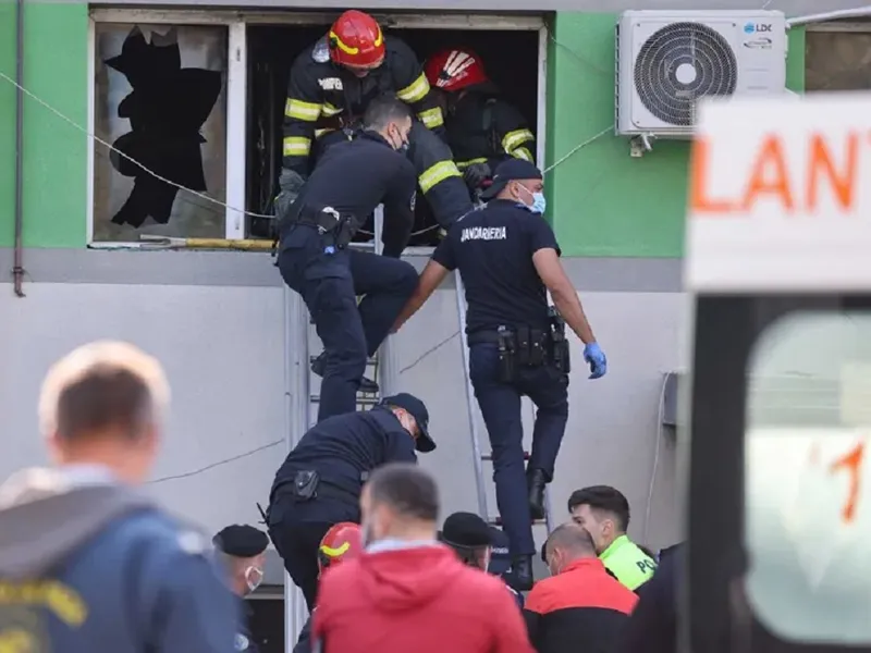 Detalii cutremurătoare în cazul incendiului de la ATI Constanța, din pandemie. 9 oameni au murit - ISU Constanța (rol ilustrativ)