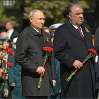 Președinții Sadîr Japarov, Kârgâzstan, Vladimir Putin, Emomali Rahmon, Tadjikistan și Serdar Berdimuhamedow, Turkmenistan-Foto: Tass