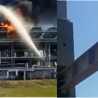 VIDEO O dronă kamikaze PD-1 ar fi atacat rafinăria Novoshakhtinsk din Rusia, la 8 km de Ucraina/FOTO: colaj newsweek
