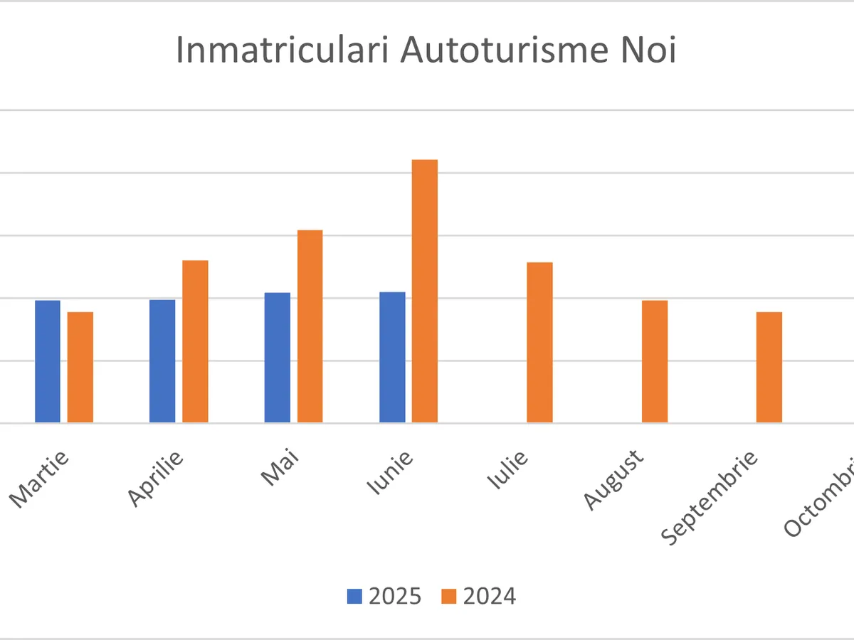 Efectul lipsei Rabla 2025: Piața auto din România, pe butuci, -50% în iunie. Electricele, -54% - Foto: APIA