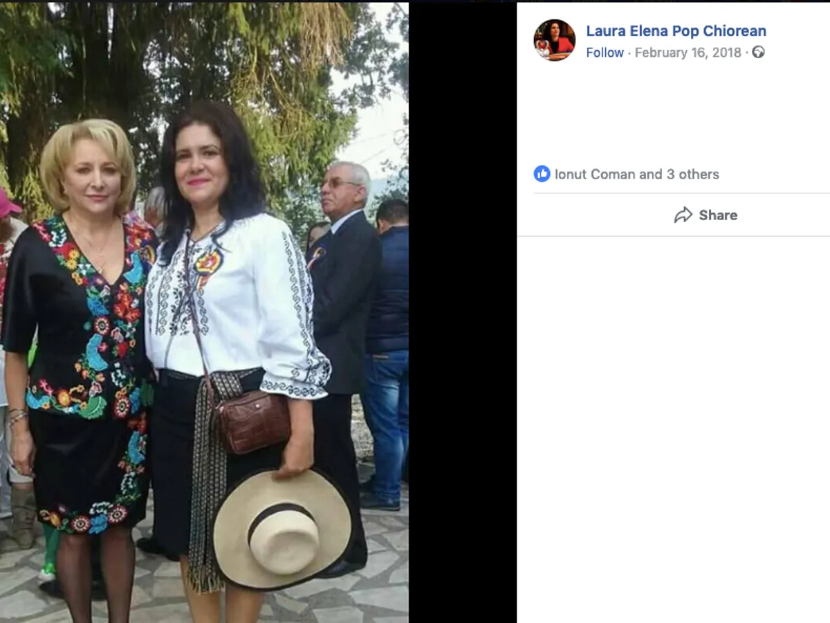 Șefa femeilor PSD Cluj cu cea mai inteligentă femeie premier din istoria României/FOTO: Facebook.com