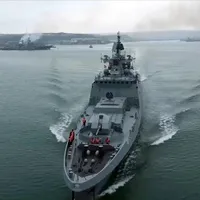 Altă navă militară rusească a trecut prin Dardanele/foto: aa.com.tr
