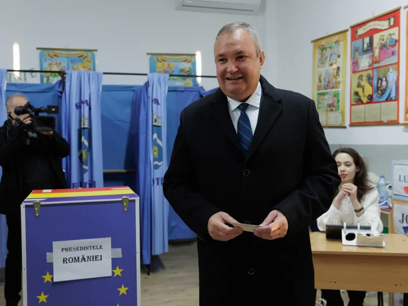 Nicolae Ciucă, după EXIT POLL: ”Este un exerciţiu de democraţie” Foto: Inquam Photos / Bogdan Buda