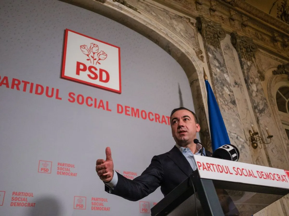 Bogdan Ivan, ministrul Energiei, declaraţii la sediul PSD - Foto: INQUAM PHOTOS/Alexandru Nechez