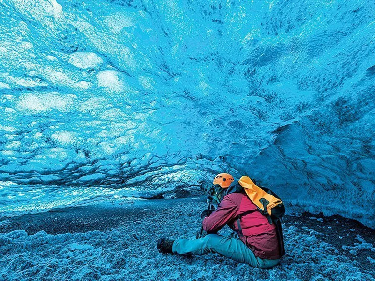 Peștera de gheață Skaftafell - Parcul Național Vatnajokull, Islanda