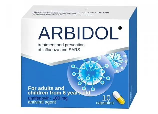 Arbidol (umifenovir), medicament adus din Rusia pentru tratarea COVID. EMA nu îl recomandă. Sursa foto: dailymail.co.uk