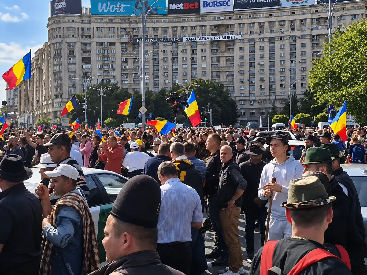 Protestul ciobanilor din Piața Victoriei, deturnat violent de susținătorii lui Călin Georgescu și ai AUR
