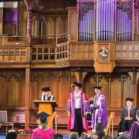 Ștefan Pricopie a devenit oficial Doctor of Philosophy (PhD), în cadrul prestigioasei Alliance Manchester Business School, parte a Universității din Manchester Foto: arhiva personala