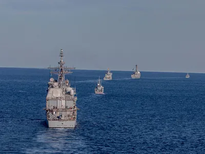 Vânătorul de mine al Marinei Italiene din clasa Gaeta ITS Viareggio - Foto: Profimedia Images