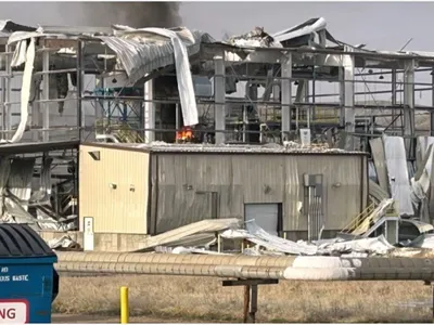 O uzină Northrop Grumman, ce produce rachete nucleare intercontinentale, distrusă de o explozie - Foto: KSL News Utah