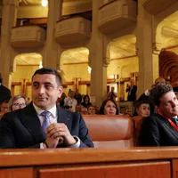George Simion și Nicușro Dan - Foto: INQUAM PHOTOS / Mălina Norocea