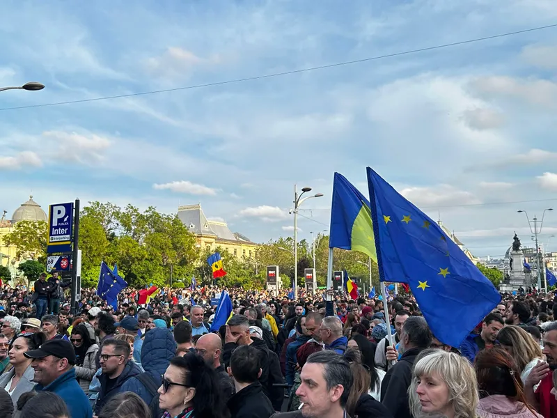 FOTO Mitinguri de amploare pro-Europa în București și în marile orașe, de 9 mai, Ziua Europei - FOTO: Newsweek (imagine cu rol ilustrativ)