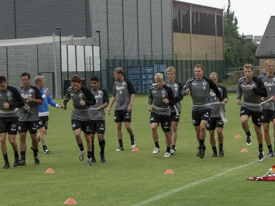 FC Copehagen antrenându-se în vremea pandemiei Foto: Facebook