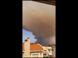 Incendiu devastator, în nordul Greciei, pe drumul spre Thassos. 8 localități au fost evacuate - Foto: captură video