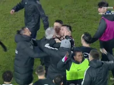 Scene barbare, la meciul CFR Cluj – U Cluj - Foto: captură video