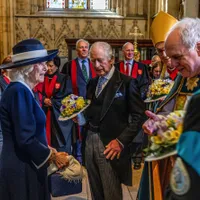 Charles al III-lea, însoțit de Camilla, regina consoartă, participă la slujba regală de Maundy de la York Minster - Foto: Profimedia Images