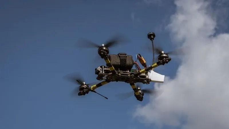 Drone deasupra centralei nucleare Barseback și aeroportului Malmo, Suedia - Foto: Anadolu (imagine cu caracter ilustrativ)
