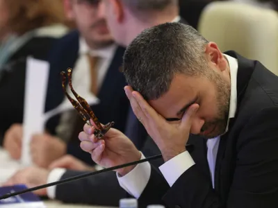 Florin Manole, ministrul Muncii, la o dezbatere privind bugetul de stat - Foto: INQUAM PHOTOS-George Călin