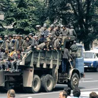Mineriada din 13-15 iunie 1990, unul dintre momentele negre ale României, după Revoluție. Credit photo: Gulliver/Getty Images