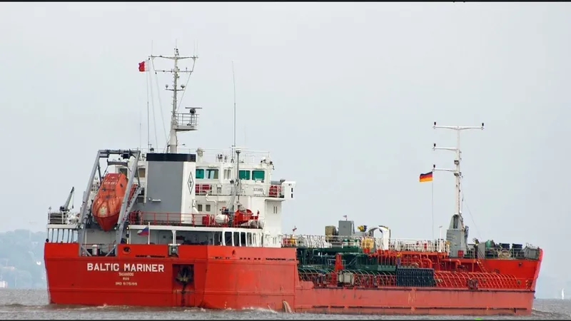 Un petrolier a lovit o mină în largul coastei României, lângă canalul Sulina - Foto: marinetraffic.com(imagine cu caracter ilustrativ)