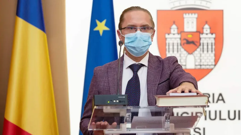 Iulian Hușanu a vrut să facă un gest de onoare, apoi s-a răzgândit. Foto pagina sa de Facebook