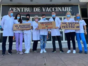 Imagine de la un centru de vaccinare din Capitală. Sursă: Facebook RoVaccinare