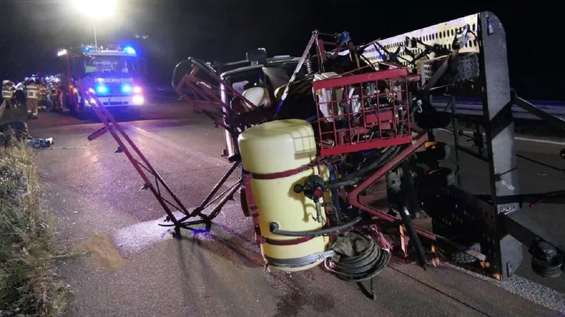 Accident cu autoviehicul românesc - Foto: radioleipzig.de