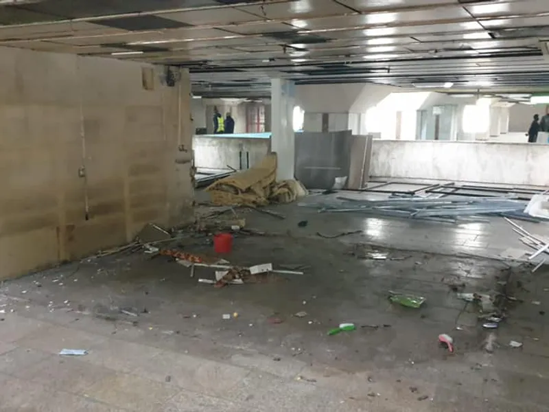 Primăria Sectorului 1 a demolat construcțiile ilegale de la stația de metrou Gara de Nord Foto: Facebook