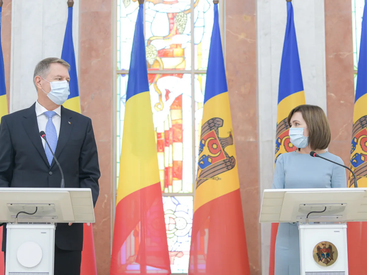 Klaus Iohannis și Maia Sandu/FOTO: Presidency