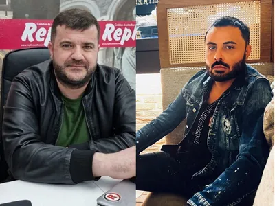 Daniel Rafte (stânga) ar fi fost bătut cu un vibrator de Stila Sarafu Foto: Facebook/Replica de Constant