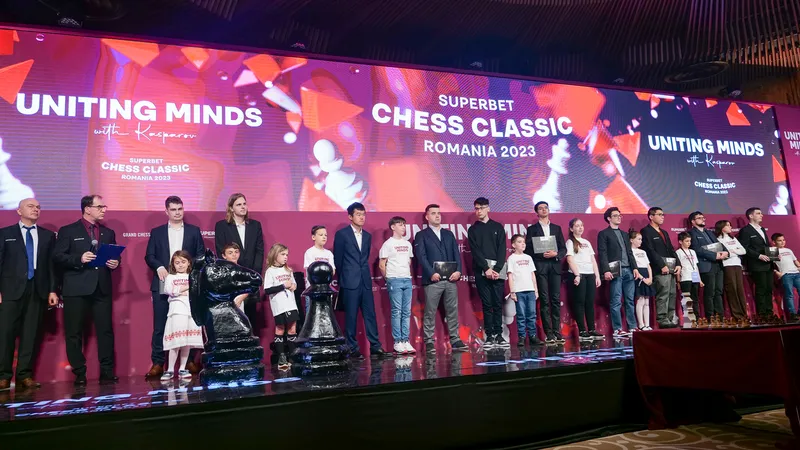 Festivitatea de deschidere Grand Chess Tour 2023 la București Foto: GCT