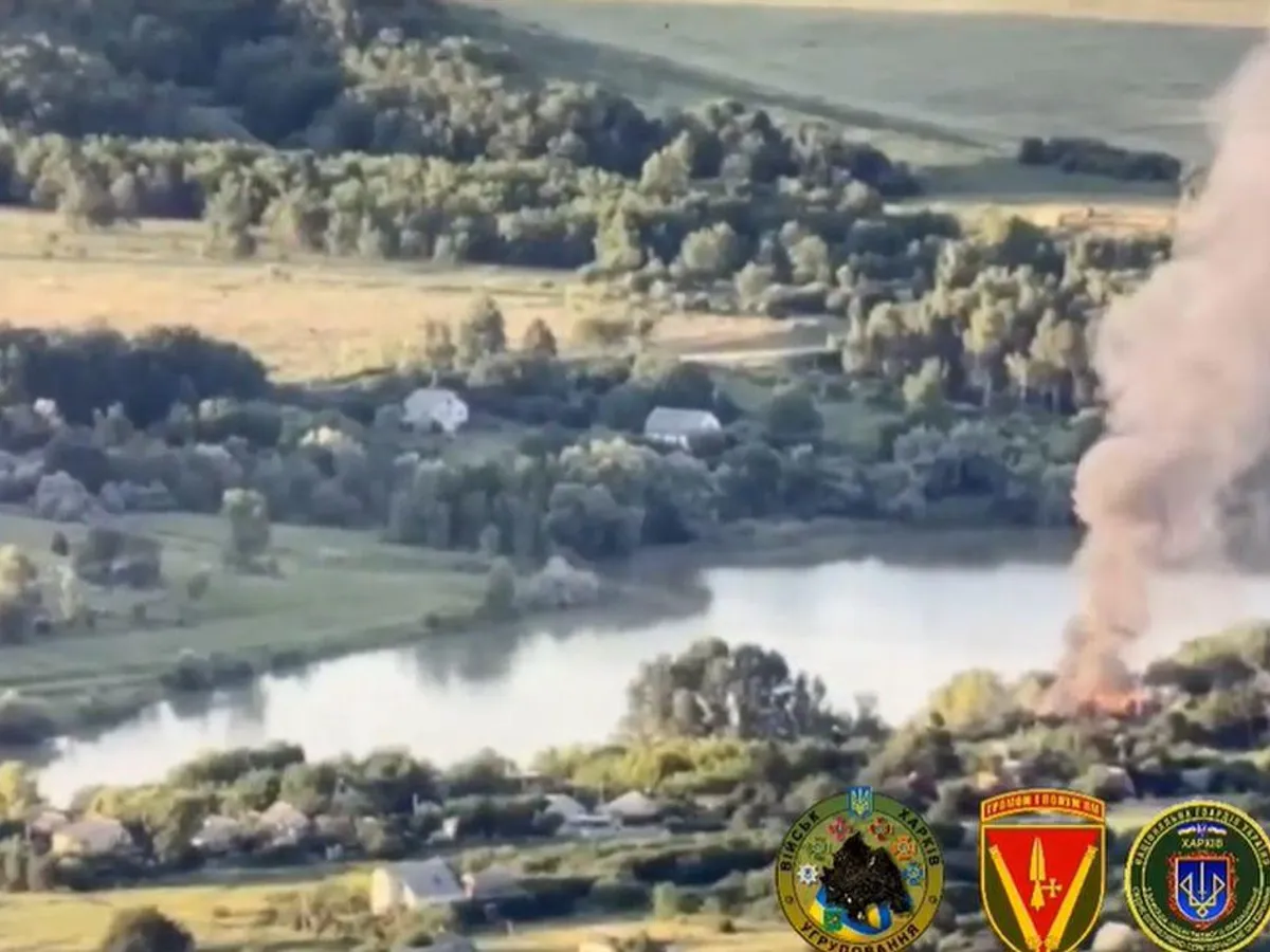 Momentul în care armata ucraineană distruge postul de comandă și observare al rușilor