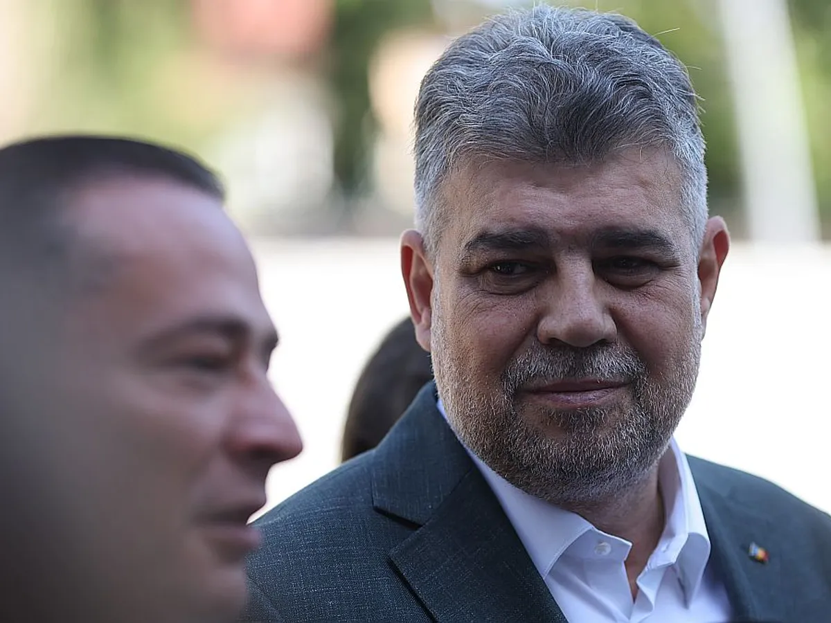 Marcel Ciolacu, la vot, duminică - Foto: INQUAM PHOTOS/George Călin