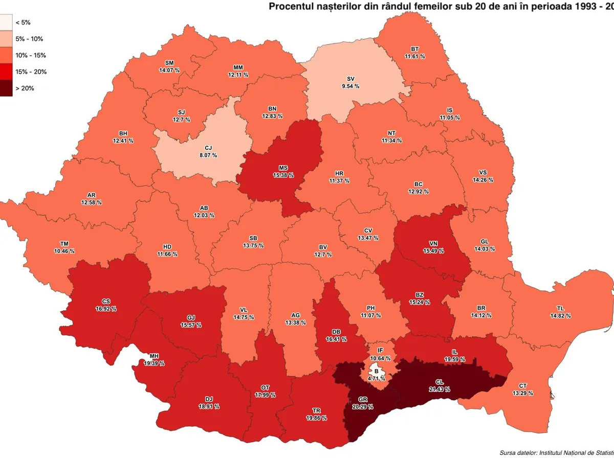 Harta mamelor minore. Sursa: Facebook Vasile Crăciunescu / geo-spațial.org