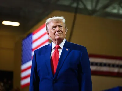 Preşedintele SUA, Donald Trump, la Wheeler High School, în Marietta, Georgia - Foto: Profimedia Images
