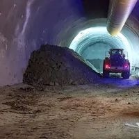 Cum merg lucrările la primele 2 tuneluri de autostradă din România, de pe A1 Sibiu - Pitești - Foto: captură video