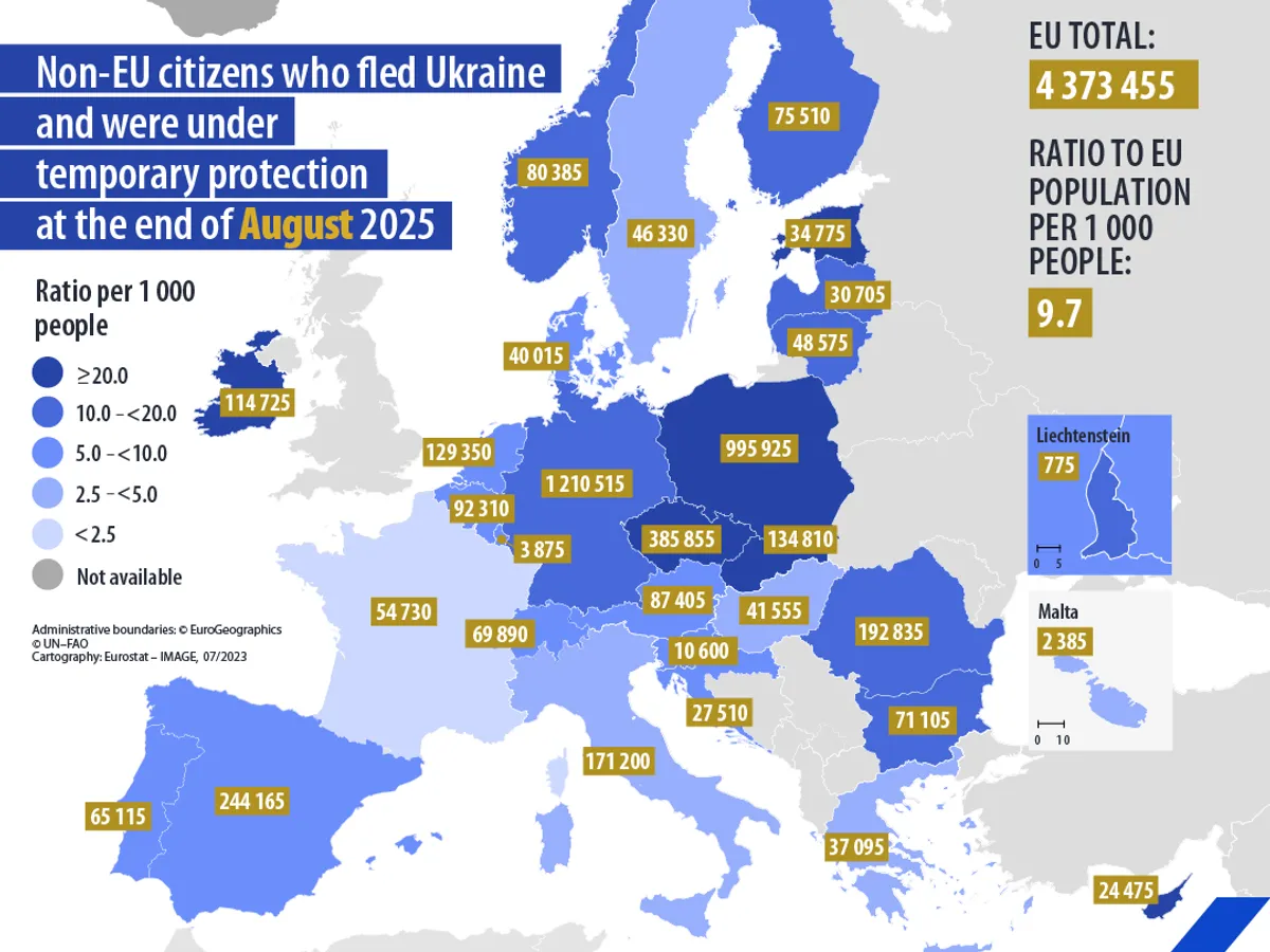 Harta cu pensii - Foto: eurostat
