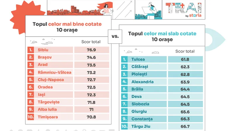 Cele mai bune orase Foto: TRAI- storia.ro
