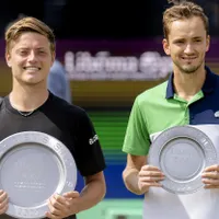 Rusul Daniil Medvedev a fost spulberat de obscurul jucător olandez Tim van Rijthoven în finala turneului de la s-Hertogenbosch - Foto: Profimedia Images