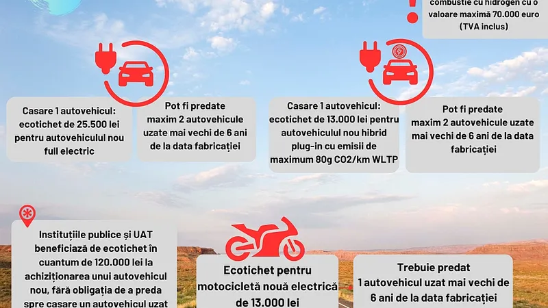 Noutățile Rabla și Rabla Plus 2024: Praguri de 60.000 € și 70.000 €, primă electrică tăiată cu 50% - Foto: afm.ro