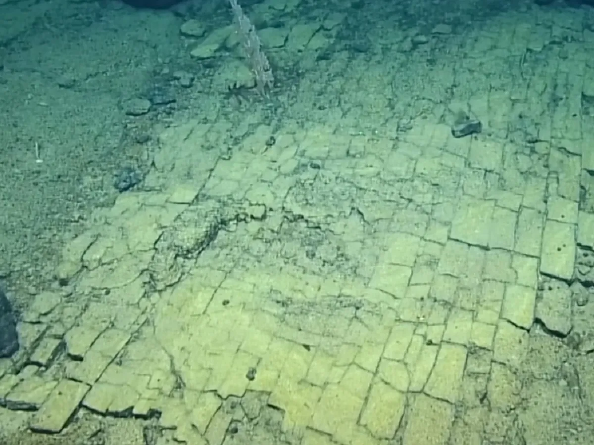 VIDEO Cercetătorii au descoperit un misterios drum galben pe fundul oceanului „Duce spre Atlantida. E ciudat””