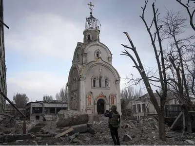 Armata Rusiei a distrus 90% din orașul Mariupol și au ucis mii de civili/FOTO: Twitter