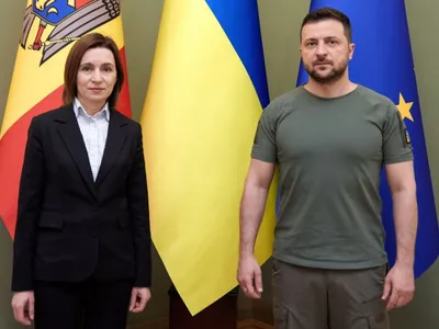 Volodimir Zelenski: Rusia are nevoie de aeroportul din Chişinău, pentru a deschide un nou front - Foto: president.gov.ua