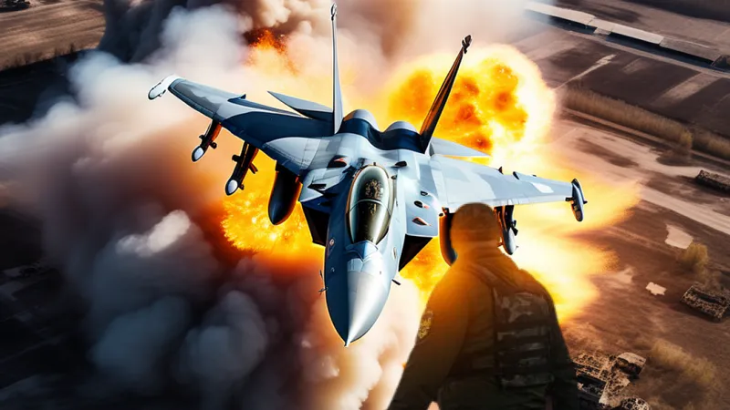 Un avion rusesc Su-34 de 50 milioane $, distrus într-un atac ucrainean de geniu la 1.600 km distanță - Foto: Newsweek AI - Caracter ilustrativ