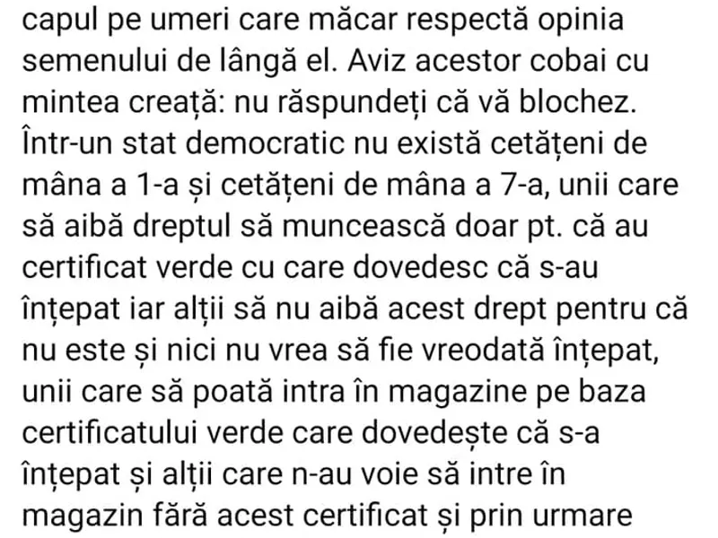 Fără speranță. Profesorii promovează masiv mesaje antivaccin pe grupurile de învățământ