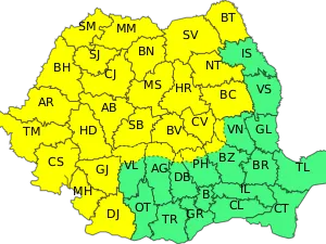 Cod galben de furtuni şi averse în 29 judeţe, până duminică dimineața. / Foto: meteoromania.ro